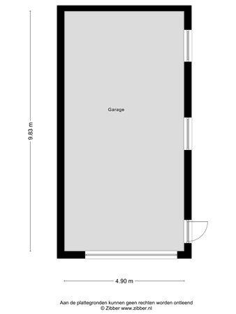 Floorplan - Kaaistraat 30, 4711 HX St. Willebrord