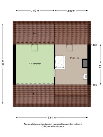 Floorplan - Bergsebaan 50, 4709 AP Nispen