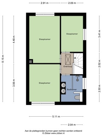 Floorplan - de Branden 21, 4714 HN Sprundel
