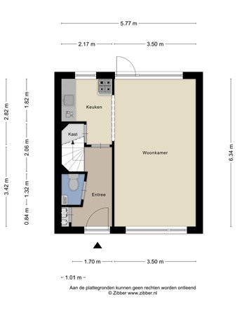 Floorplan - Van Boutershemstraat 28, 4651 LV Steenbergen