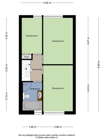 Floorplan - Hoornblendedijk 4, 4706 JR Roosendaal