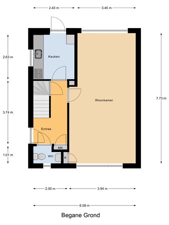 Westeinde 7, 2411 XH Bodegraven - Begane_Grond.jpg