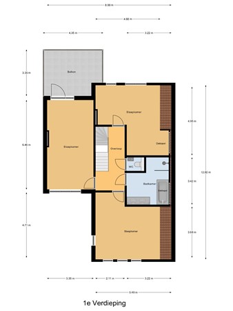 Kerkwetering 13, 3421 TS Oudewater - 1e_Verdieping.jpg