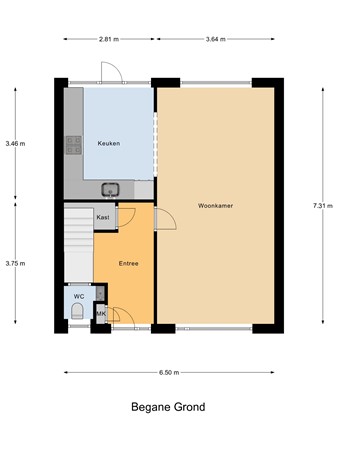 Koningin Julianastraat 40, 3466 LH Waarder - Begane_Grond.jpg