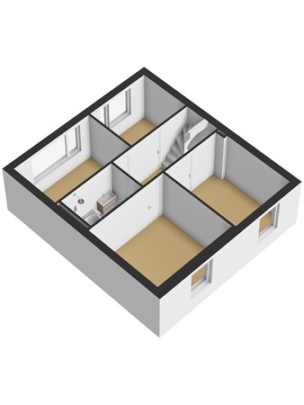 Koningin Julianastraat 40, 3466 LH Waarder - 3D_1e_Verdieping.jpg
