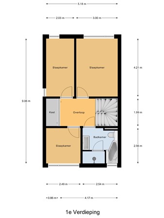 Dokter Van Westendorplaan 19, 2841 EH Moordrecht - 1e_Verdieping.jpg
