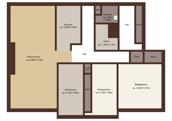 Beukenlaan 39, 3181 XA Rozenburg - Plattegrond Beukenlaan 39.jpg