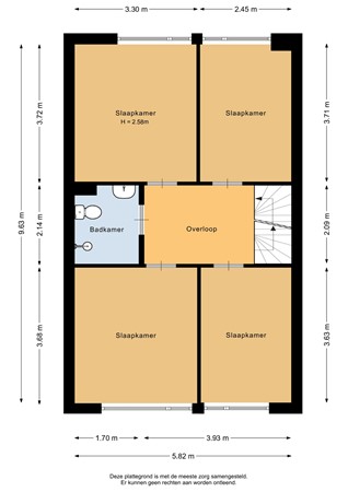 Kruisbessendreef 13, 3181 PS Rozenburg - Eerste verdieping - 2D.jpg