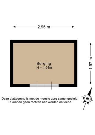 Wethouder van Heldenstraat 34, 3181 VL Rozenburg - Berging 1 - 2D.jpg