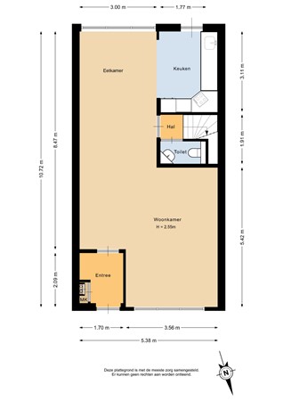 Rivierenlaan 92, 3181 DS Rozenburg - Begane grond - 2D.jpg