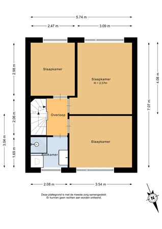 Esdoornlaan 150, 3181 XG Rozenburg - Eerste verdieping - 2D.jpg