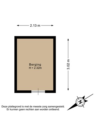 Zilverreiger 8, 3181 KC Rozenburg - Berging - 2D.jpg
