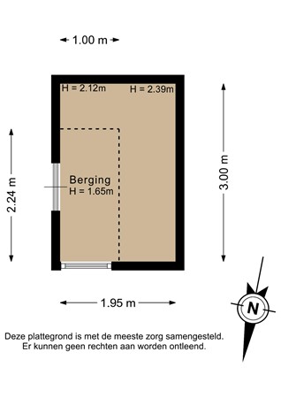 Wethouder van Heldenstraat 57, 3181 VK Rozenburg - Berging - 2D.jpg