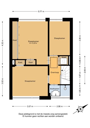 Kastanjelaan 27, 3181 BK Rozenburg - Eerste verdieping - 2D.jpg