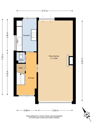 Esdoornlaan 204, 3181 BH Rozenburg - Begane grond - 2D.jpg