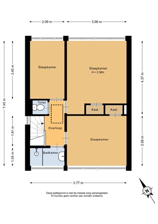 Esdoornlaan 204, 3181 BH Rozenburg - Eerste verdieping - 2D.jpg