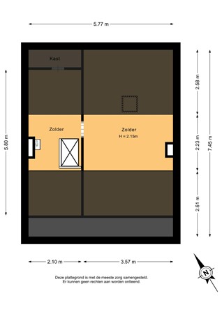 Esdoornlaan 204, 3181 BH Rozenburg - Zolder - 2D.jpg