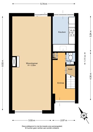 Lijsterbeslaan 27, 3181 BL Rozenburg Zh - Begane grond - 2D.jpg