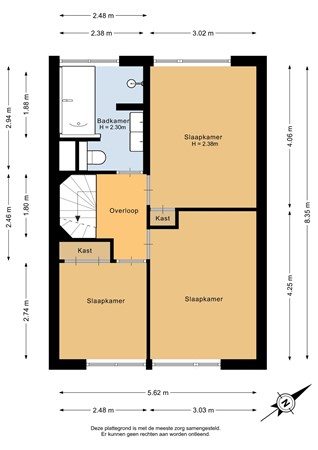 Fazantenpad 3, 3181 SB Rozenburg - Eerste verdieping - 2D.jpg