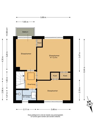 Wethouder van Heldenstraat 27, 3181 VK Rozenburg - Eerste verdieping - 2D.jpg