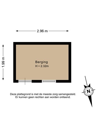 Wethouder van Heldenstraat 27, 3181 VK Rozenburg - Berging - 2D.jpg