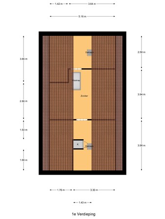 Koninginnelaan 16A, 3181 GK Rozenburg - 1e_Verdieping.jpg