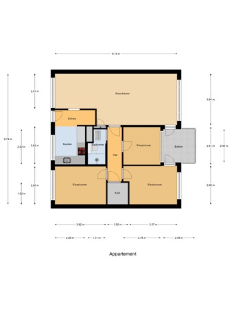 Rembrandtsingel 67, 3181 DK Rozenburg - Appartement.jpg