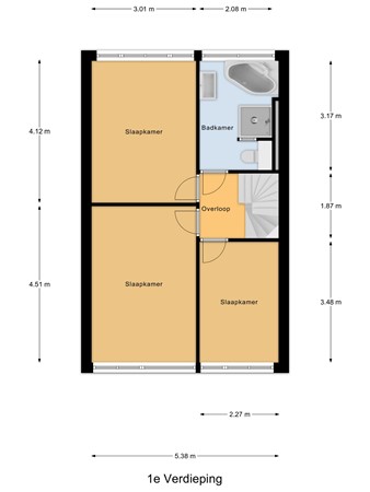 Rivierenlaan 59, 3181 DM Rozenburg - 1e_Verdieping.jpg