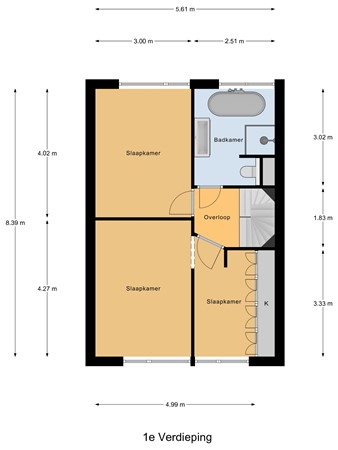 Nachtegaallaan 24, 3181 SL Rozenburg - 1e_Verdieping.jpg