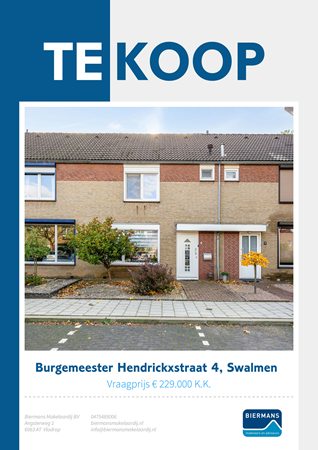 Brochure preview - Burgemeester Hendrickxstraat 4, 6071 GE SWALMEN (1)