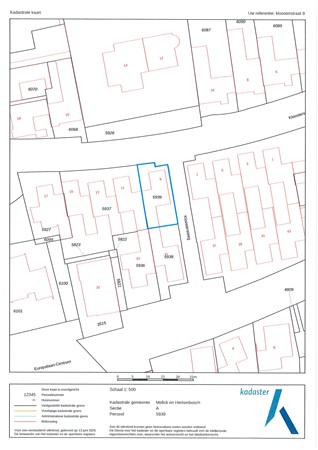 Kloosterstraat 9, 6075 HB Herkenbosch - Kadaster kaart.jpg