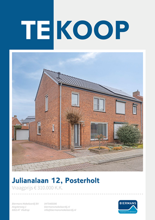 Brochure preview - Julianalaan 12, 6061 AV POSTERHOLT (1)