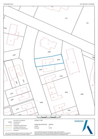 Kruisweg 3, 6063 CD Vlodrop - kadastrale kaart.jpg