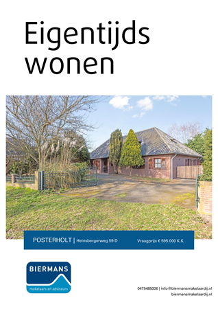 Brochure preview - Heinsbergerweg 59-D, 6061 AH POSTERHOLT (1)