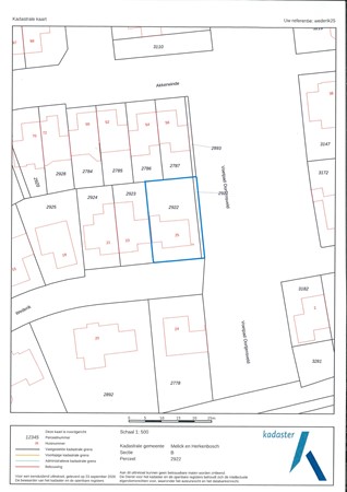 Wederik 25, 6075 GH Herkenbosch - kadasterkaart wederik 25.jpg