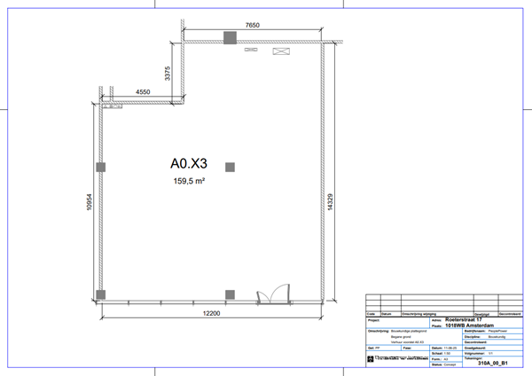 Floorplan - Roetersstraat 17, 1018 WB Amsterdam