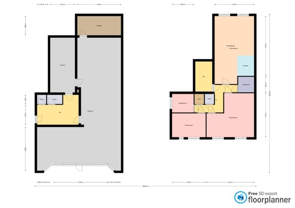 Floorplan - Raadhuisstraat 25, 1474 HH Oosthuizen