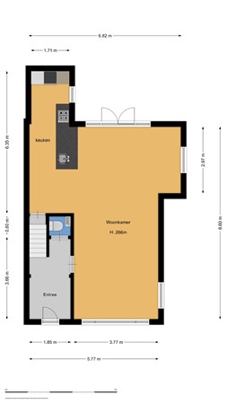 Floorplan - Van Riebeecklaan 1, 2024 AE Haarlem