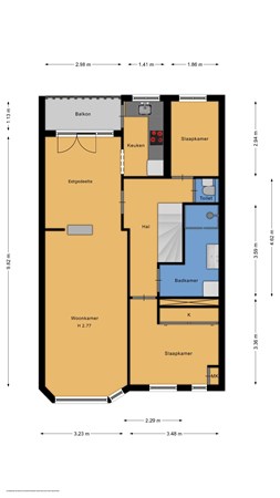 Floorplan - Ieplaan 121, 2282 CZ Rijswijk