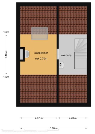 Floorplan - Stalpaert van der Wielenstraat 37, 2026 TE Haarlem