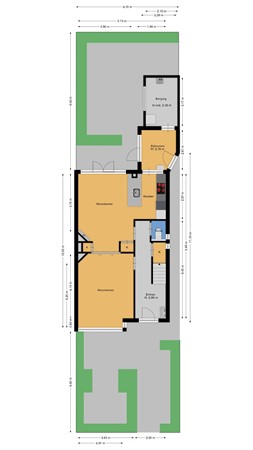 Floorplan - Von Bönninghausenlaan 21, 2161 ES Lisse