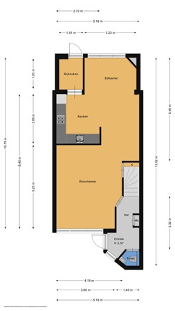 Floorplan - Fazantstraat 10, 1826 KP Alkmaar