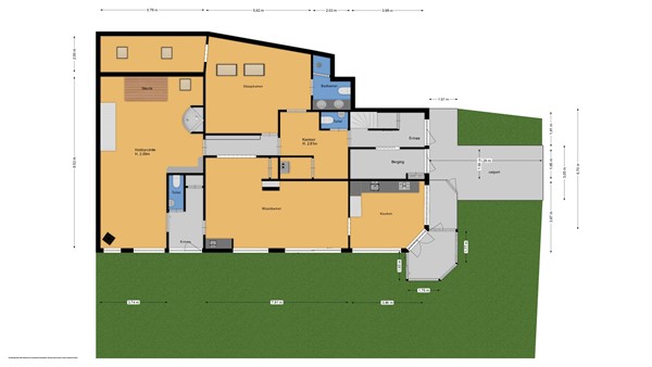 Floorplan - Scheijbeecklaan 32, 1942 LX Beverwijk