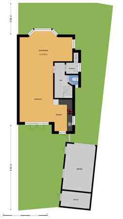Floorplan - Lodewijk van Deijssellaan 174, 2024 AA Haarlem