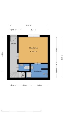 Floorplan - Lange Herenvest 94, 2011 BV Haarlem