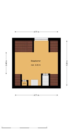 Floorplan - Lange Herenvest 94, 2011 BV Haarlem