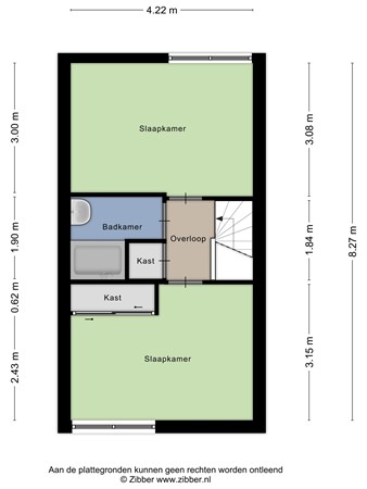 Floorplan - Gorzenhoek 21, 3261 TJ Oud-Beijerland