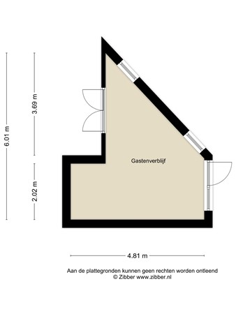 Floorplan - Bakhuis 3, 3262 CB Oud-Beijerland