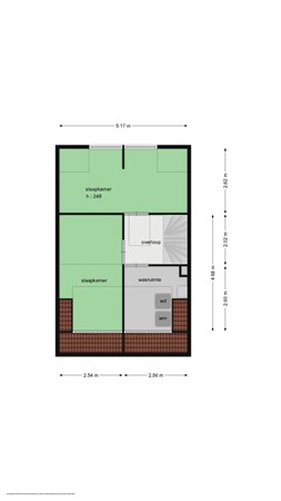 Floorplan - Zoomwijcklaan 168, 3263 RH Oud-Beijerland