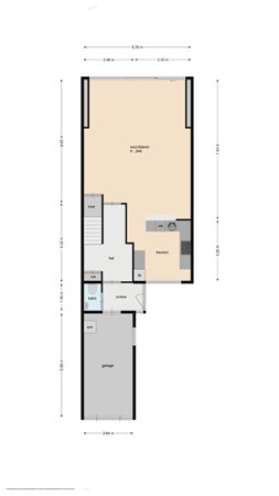 Floorplan - Frans Halsstraat 67, 3262 HE Oud-Beijerland